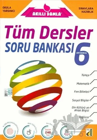 Akıllı Damla 6. Sınıf Tüm Dersler Soru Bankası – Kolektif – Damla Yayınevi kitap kapağı
