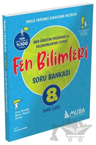 8. Sınıf Fen Bilimleri Soru Bankası – Osman Hare – Muba Yayınları kitap kapağı