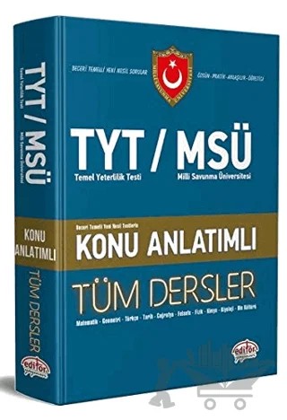 TYT MSÜ Tüm Dersler Konu Anlatımlı – Kolektif – Editör Yayınevi kitap kapağı