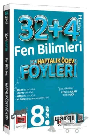8.Sınıf Fen Bilimleri 32+4 Haftalık Ödev Föyleri – Kolektif – Yargı Yayınevi kitap kapağı