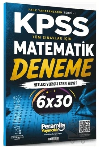 KPSS Matematik 6 Deneme Çözümlü – Kolektif – Peramila Yayıncılık kitap kapağı