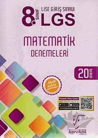 8. Sınıf LGS Matematik Denemeleri 20 Deneme – Rıza Buğdayoğlu – Karekök Yayıncılık kitap kapağı