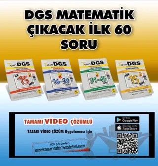 DGS Matematik İlk 60 Soru Garanti Seti 4'lü – Cem Öztürk – Tasarı Eğitim Yayınları kitap kapağı