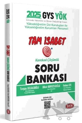 2025 YÖK GYS Tam İsabet Karekod Çözümlü Soru Bankası – Kolektif – Data Yayınları kitap kapağı