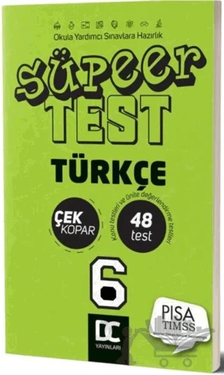 6. Sınıf Türkçe Süper Test Çek Kopar – Kolektif – ​Doğru Cevap Yayınları kitap kapağı