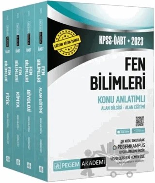 Pegem 2023 ÖABT Fen Bilgisi Fen ve Teknoloji Konu Anlatımı Modüler Set 4 Kitap – Kolektif – Pegem Akademi Yayıncılık kitap kapağı