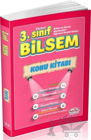 3. Sınıf BİLSEM Hazırlık Konu Kitabı – Kolektif – Editör Yayınevi kitap kapağı