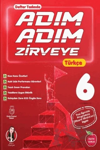 6. Sınıf Türkçe Adım Adım Zirveye Soru Bankası – Ebru Özolçar – Newton Yayınları kitap kapağı