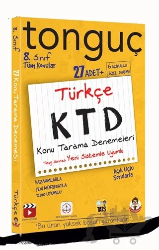 8. Sınıf Türkçe Konu Tarama Denemeleri – Kolektif – Tonguç Akademi kitap kapağı