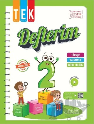 2. Sınıf Tek Defterim – Kolektif – Palme Yayınları kitap kapağı
