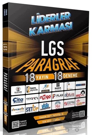 LGS Paragraf Denemeleri 18 Yayın 18 Deneme – Kolektif – Liderler Karması Yayınları kitap kapağı