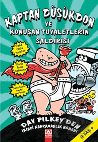 Kaptan Düşükdon 2. Kitap – Dav Pilkey – Altın Kitaplar kitap kapağı