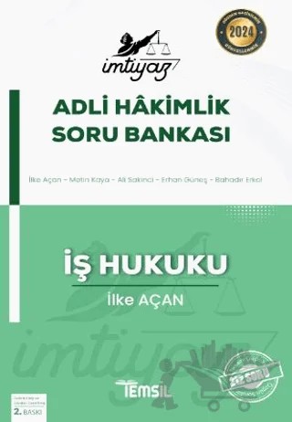 İmtiyaz Adli Hakimlik Soru Bankası İş Hukuku – İlke Açan – Temsil Kitap kitap kapağı