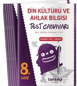 8. Sınıf Din Kültürü ve Ahlak Bilgisi Yaprak Test – Kolektif – Tambilgi Yayınları kitap kapağı