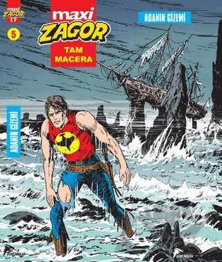 Zagor Maxi 5 - Adanın Gizemi – Moreno Burattini – Çizgi Düşler Yayınevi kitap kapağı