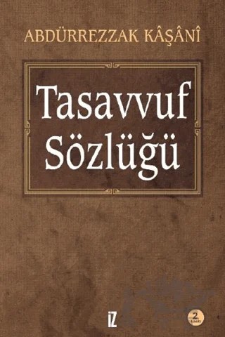 Tasavvuf Sözlüğü – Abdürrezzak Kaşani – İz Yayıncılık kitap kapağı