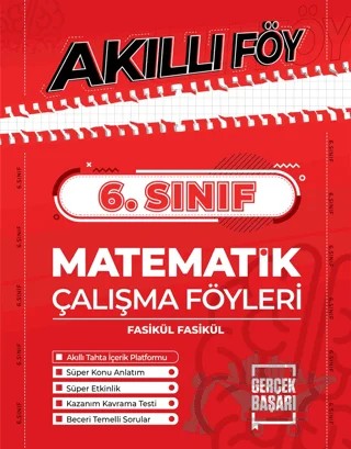 6. Sınıf Matematik Akıllı Föy – Kolektif – Gerçek Başarı Yayınları kitap kapağı
