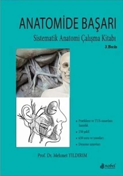 Anatomide Başarı: Sistematik Anatomi Çalışma Kitabı – Nobel Tıp Kitabevi kitap kapağı