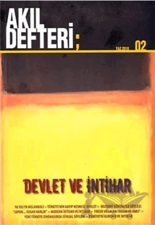 Akıl Defteri Sayı: 2 Devlet ve İntihar – Akıl Defteri Yayınları kitap kapağı