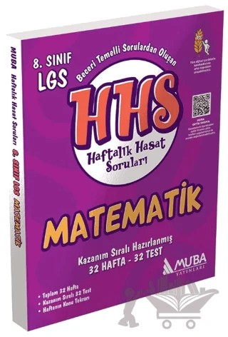 8. Sınıf Matematik Haftalık Hasat Soruları – Kolektif – Muba Yayınları kitap kapağı