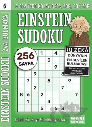 Einstein Sudoku 6 – Kolektif – Maxi Yayıncılık kitap kapağı