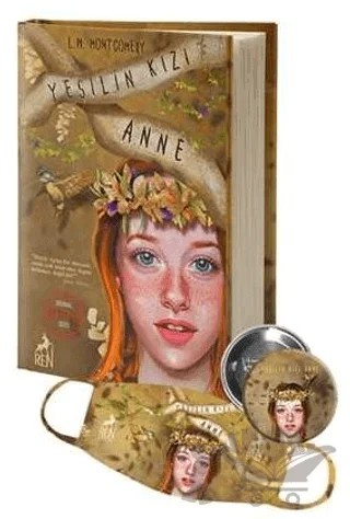 Yeşilin Kızı Anne - Maske ve Rozet Hediyeli – Lucy Maud Montgomery – Ren Kitap kitap kapağı