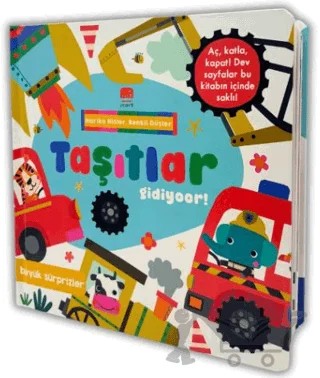 Büyük Sürprizler - Taşıtlar Gidiyor! – Kolektif – Uçan Fil Yayınları kitap kapağı
