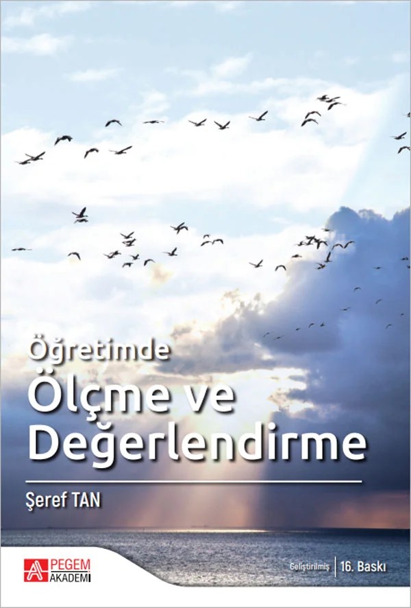 Öğretimde Ölçme ve Değerlendirme – Şeref Tan – Pegem Akademi Yayıncılık kitap kapağı