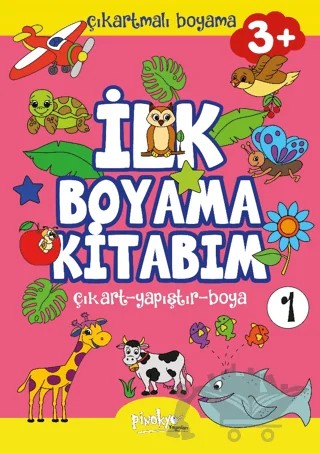 Çıkartmalı İlk Boyama Kitabım - 1 (3+ Yaş) – Buçe Dayı – Pinokyo Yayınları kitap kapağı