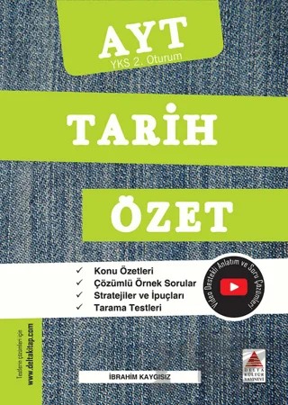 AYT (YKS 2. Oturum) Tarih Özet – İbrahim Kaygısız – Delta Kültür Yayınevi kitap kapağı