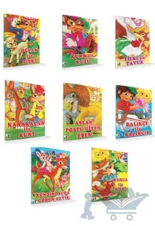 Tonton Masallar Dizisi - El Yazılı (8 Kitap Takım) – Kolektif – Damla Yayınevi kitap kapağı