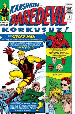 Daredevil Korkusuz Orjinal 1. Sayı – Stan Lee – Arka Bahçe Yayıncılık kitap kapağı