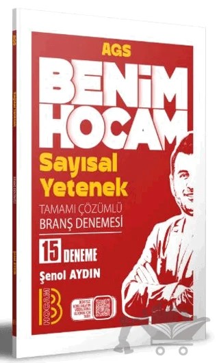 2026 AGS Sayısal Yetenek Tamamı Çözümlü 15 Branş Denemesi – Şenol Aydın – Benim Hocam Yayınları kitap kapağı