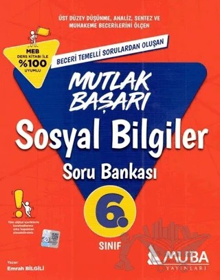 6. Sınıf Mutlak Başarı Sosyal Bilgiler Soru Bankası – Emrah Bilgili – Muba Yayınları kitap kapağı