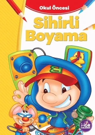 Sihirli Boyama – Kolektif – Mor Kelebek kitap kapağı