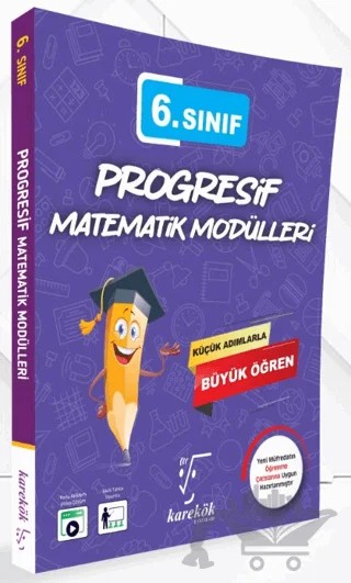 6. Sınıf Progresif Matematik Modülleri – Rıza Buğdayoğlu – Karekök Yayıncılık kitap kapağı