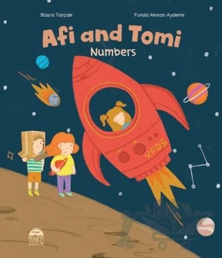 Afi and Tomi - Numbers – Büşra Tarçalır – Martı Çocuk Yayınları kitap kapağı