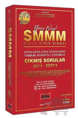2021 SMMM Staja Giriş Sınavı Konularına Göre Düzenlenmiş Tamamı Ayrıntılı Çözümlü Çıkmış Sorular 4. Baskı – Timur Gümüşkaya, Erdal Yılmaz, Cemal Altınkeser, Ahmet Gülmez – Yargı Yayınevi kitap kapağı