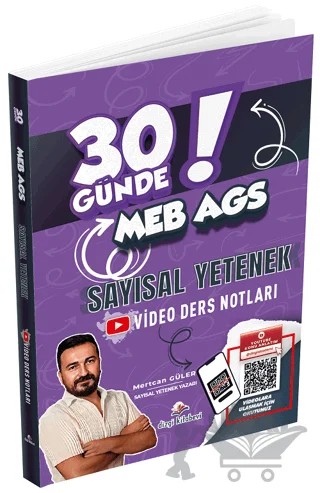 MEB-AGS 30 Günde Sayısal Yetenek Video Ders Notları – Mertcan Güler – Dizgi Kitap kitap kapağı