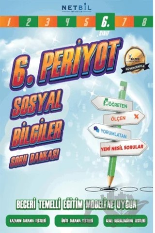 6. Sınıf Sosyal Bilgiler Periyot Soru Bankası – Kolektif – Netbil Yayıncılık kitap kapağı