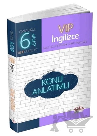 6. Sınıf VIP İngilizce Konu Anlatımlı – Kolektif – Editör Yayınevi kitap kapağı