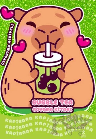 Kapibara - Bubble Tea Boyama Kitabı – Kolektif – Doğan Çocuk kitap kapağı