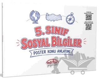 5. Sınıf Sosyal Bilgiler Poster Konu Anlatımlı – Kolektif – Editör Yayınevi kitap kapağı