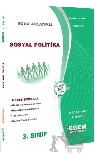 3. Sınıf 5. Yarıyıl Sosyal Politikalar Konu Anlatımlı Soru Bankası (Kod 355) – Kolektif – Egem Eğitim Yayınları kitap kapağı