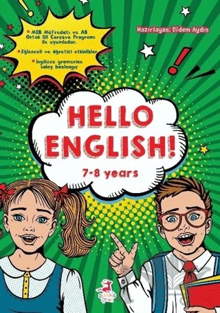 Hello English! 7-8 Years – Didem Aydın – Olimpos Çocuk kitap kapağı