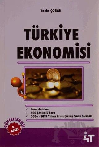 Türkiye Ekonomisi 2019 – Yasin Çoban – 4T Yayınları kitap kapağı