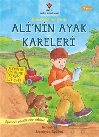 Ali'nin Ayak Kareleri - Matematik Her Yerde – Nat Gabriel – TÜBİTAK Yayınları kitap kapağı