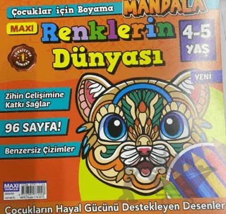 Maxi Mandala Boyama 4-5 Yaş 2024 – Maxi Yayıncılık kitap kapağı
