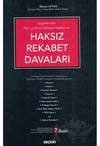 Haksız Rekabet Davaları – İlhami Güneş – Seçkin Yayıncılık kitap kapağı