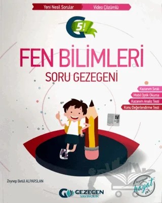 5. Sınıf Fen Bilimleri Soru Gezegeni – Zeynep Betül Alparslan – Gezegen Yayıncılık kitap kapağı